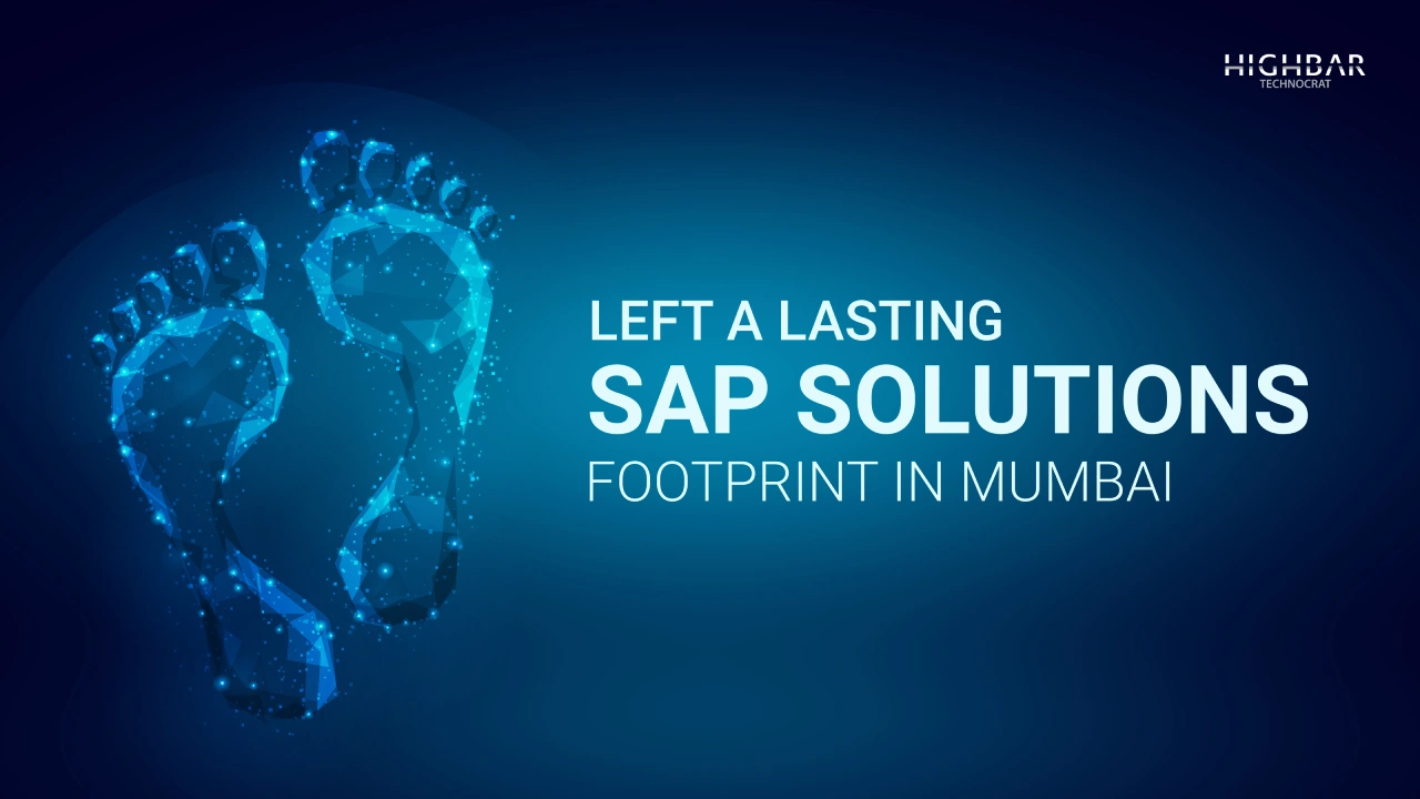 Digital footprint symbolizing the lasting impact of SAP solutions in Mumbai's business and technology landscape